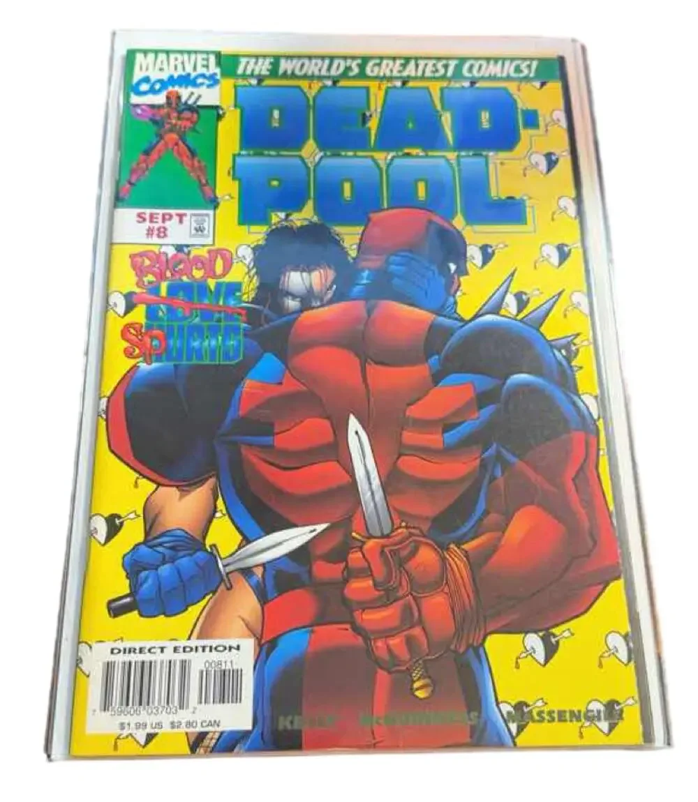 Deadpool #8 (1997) Marvel Comics Joe Kelly Ed McGuinness Blood Spurts